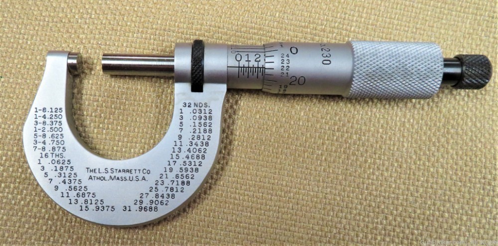 Vintage “1979” Starrett micrometer EDP50943 one inch-img-2