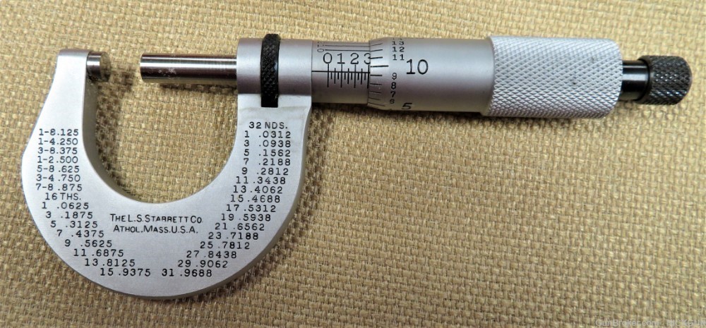 Vintage “1979” Starrett micrometer EDP50943 one inch-img-1