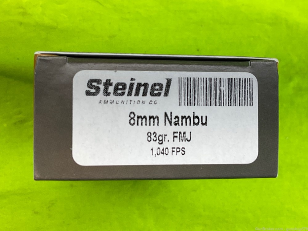Steinel 8MM Japanese NAMBU 8x33 New Factory Production 50 Round Box 14 94 -img-0