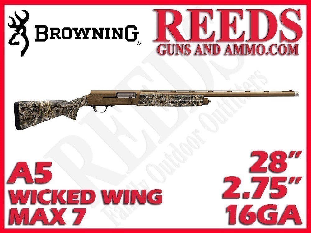Browning A5 Wicked Wing Max 7 Bronze 16 Ga 2-3/4in 28in 0119115004-img-0