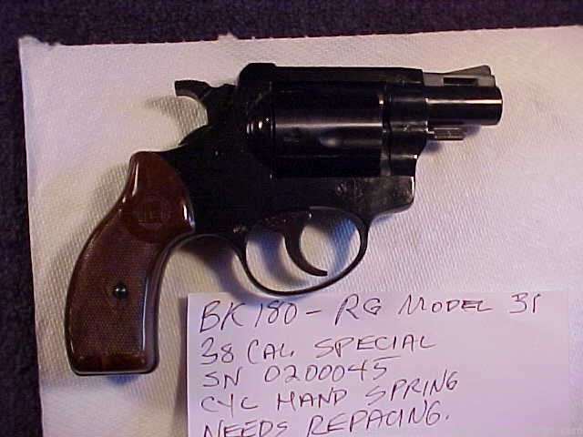 BK# 180 - RG Model 31 - 38 Special Revolver-img-2