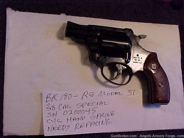 BK# 180 - RG Model 31 - 38 Special Revolver-img-3