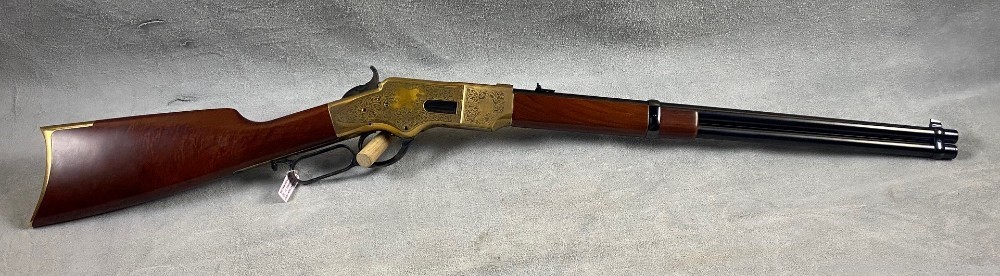 A. Uberti 1866 Deluxe Rifle 20" Round Bbl Engraved  Blue Walnut *NEW*-img-5