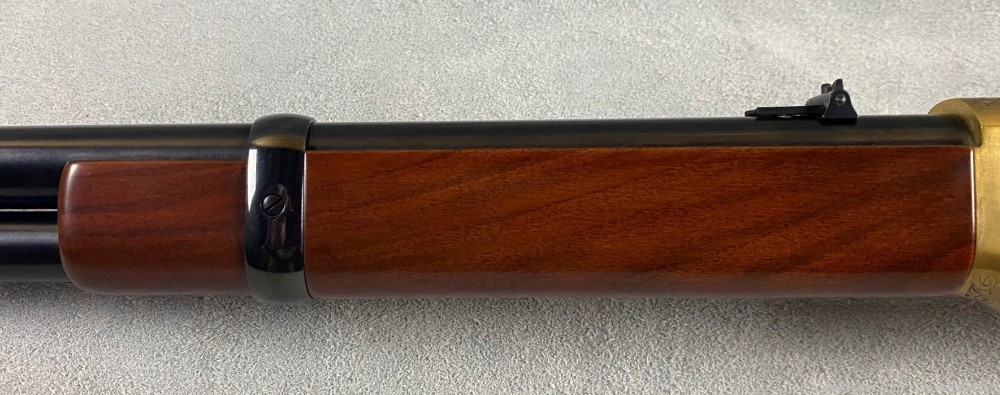 A. Uberti 1866 Deluxe Rifle 20" Round Bbl Engraved  Blue Walnut *NEW*-img-2