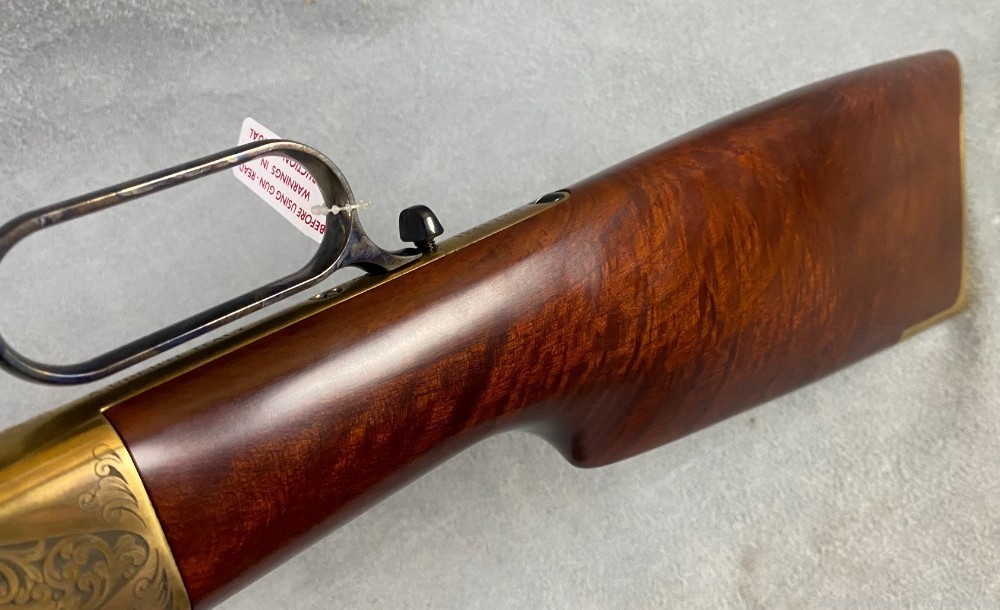 A. Uberti 1866 Deluxe Rifle 20" Round Bbl Engraved  Blue Walnut *NEW*-img-14