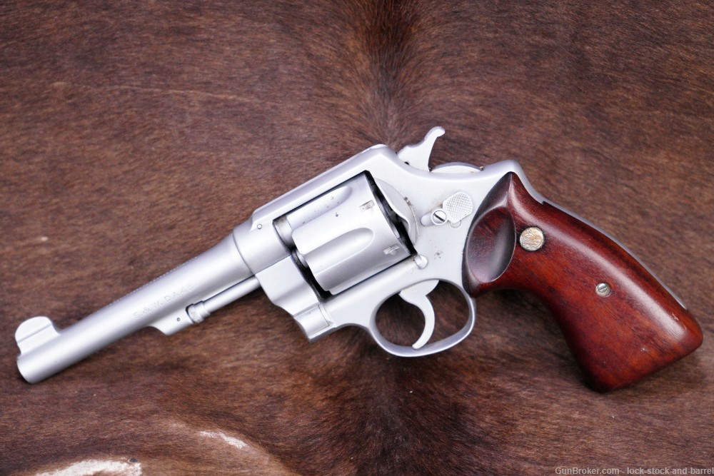 Brazilian Contract Smith & Wesson S&W 1917 .45 ACP 5.5" Revolver 1937 C&R-img-3
