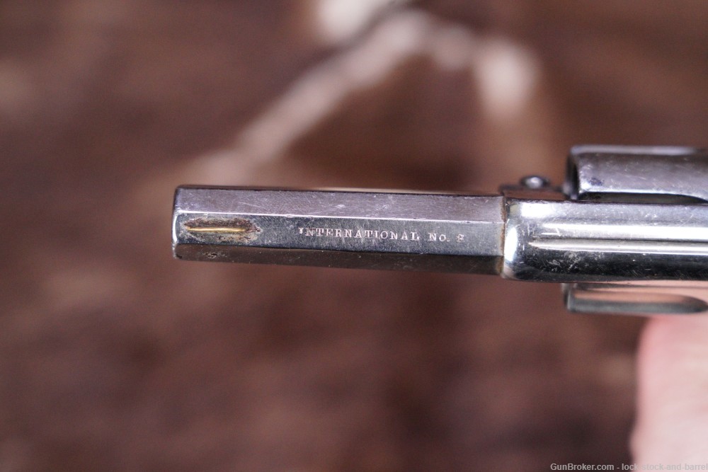 Hood International No 3 32 Rimfire Suicide Special Revolver, 1870s Antique-img-9