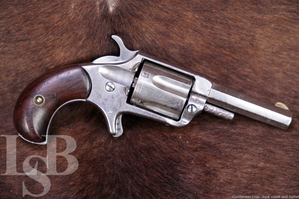 Hood International No 3 32 Rimfire Suicide Special Revolver, 1870s Antique-img-0