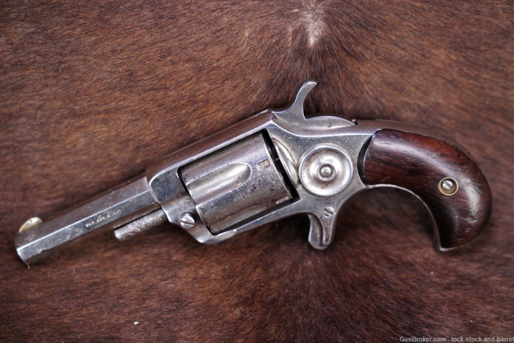 Hood International No 3 32 Rimfire Suicide Special Revolver, 1870s Antique-img-3