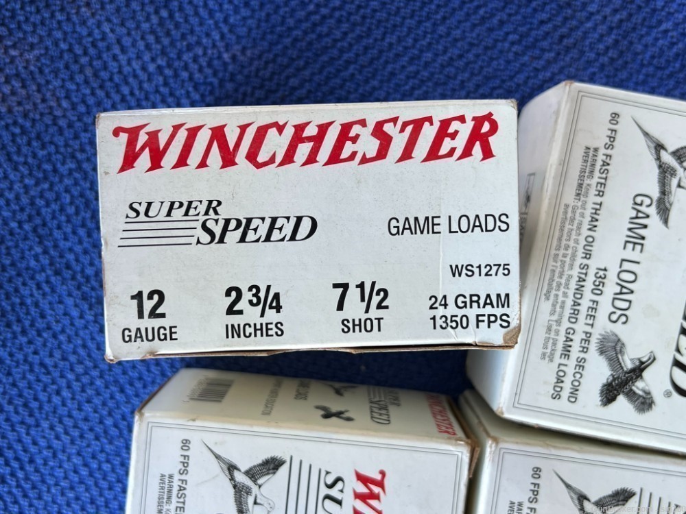 WINCHESTER 12 GA 2 3/4 7 1/2 SHOT SHOTGUN SHELLS / 100 RDS-img-1