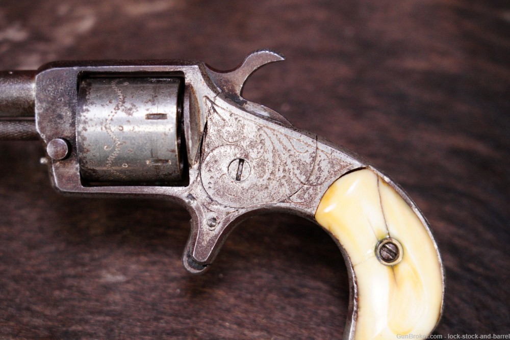 Norwich Falls Pistol Co Prairie King .22 Short Long BP Revolver, Antique-img-8