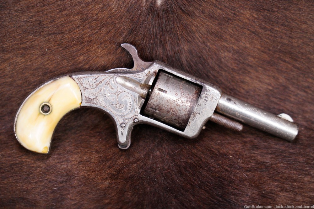 Norwich Falls Pistol Co Prairie King .22 Short Long BP Revolver, Antique-img-2