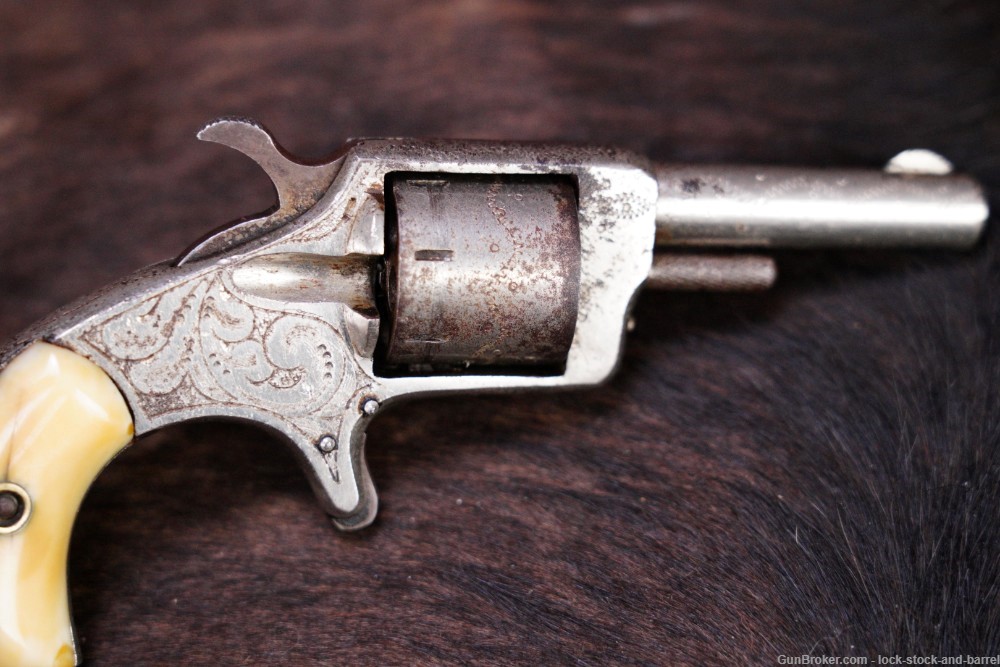 Norwich Falls Pistol Co Prairie King .22 Short Long BP Revolver, Antique-img-7