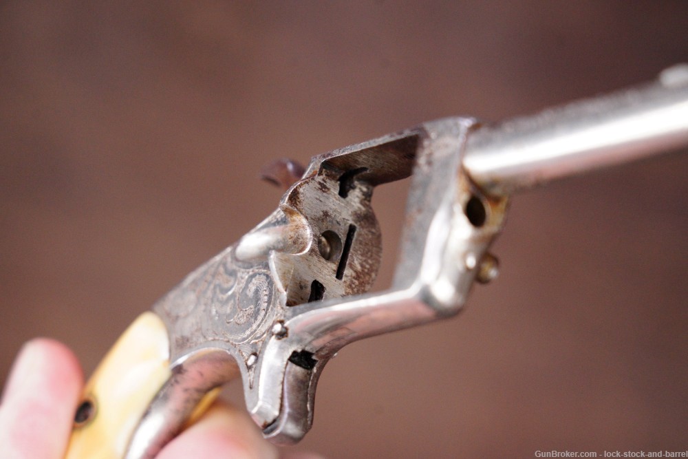 Norwich Falls Pistol Co Prairie King .22 Short Long BP Revolver, Antique-img-13