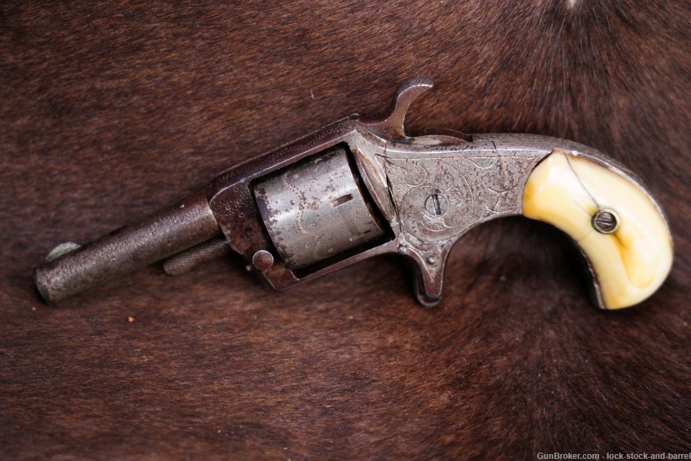 Norwich Falls Pistol Co Prairie King .22 Short Long BP Revolver, Antique-img-3