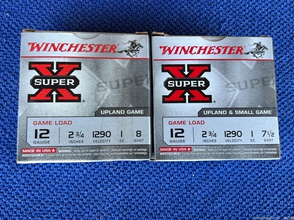 WINCHESTER 12 GA 2 3/4 SUPER X 8 SHOT SHOTGUN SHELLS / 50 RDS-img-0