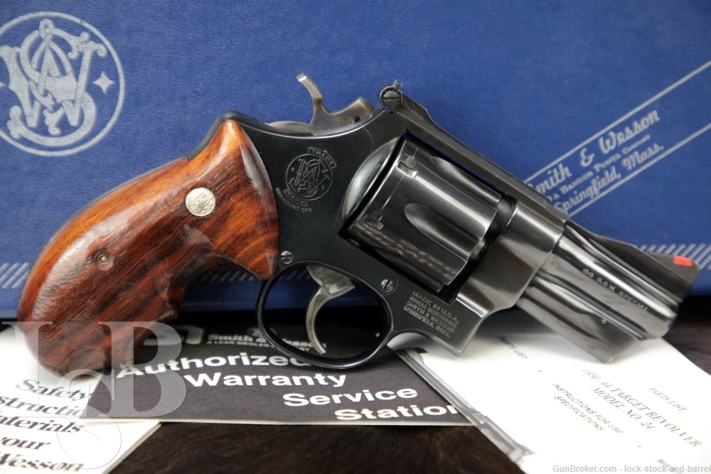 Lew Horton Smith & Wesson S&W Model 24-3 100787 .44 Spl 3" Revolver & Box-img-0
