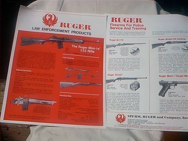 1978 Ruger Law Enforcement Brochure-img-0