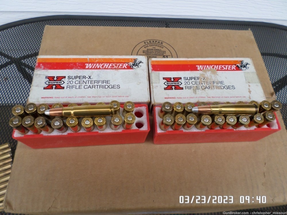 Winchester Super-X 358 Winchester ammo 3 boxes 59 rds 200 grain SilverTip-img-2