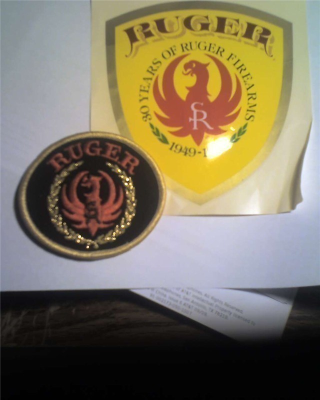 Ruger  logo  Patch  and   30 yr  logo  Decal-img-0