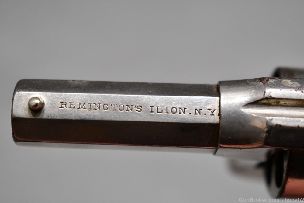 Antique Remington Rider Pocket Cartridge Revolver 2" 32 Rimfire Nickel-img-14