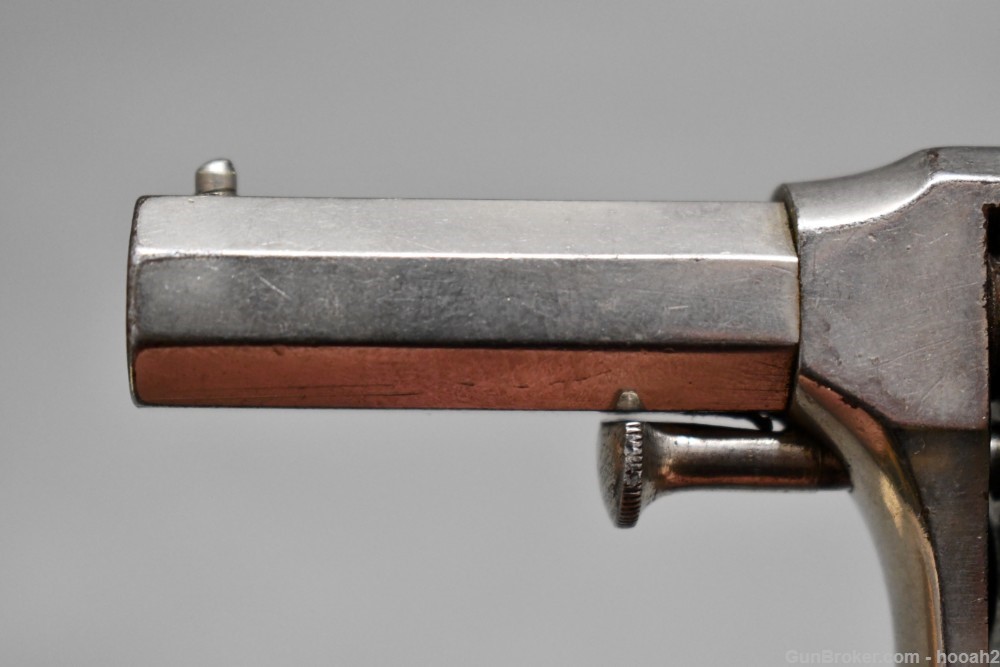 Antique Remington Rider Pocket Cartridge Revolver 2" 32 Rimfire Nickel-img-13