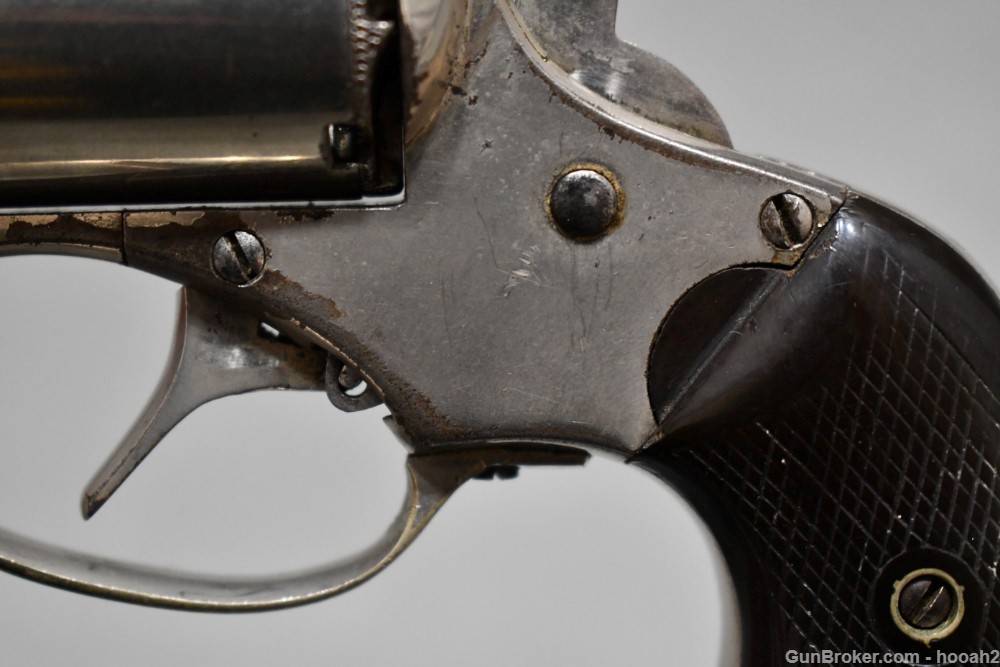 Antique Remington Rider Pocket Cartridge Revolver 2" 32 Rimfire Nickel-img-9