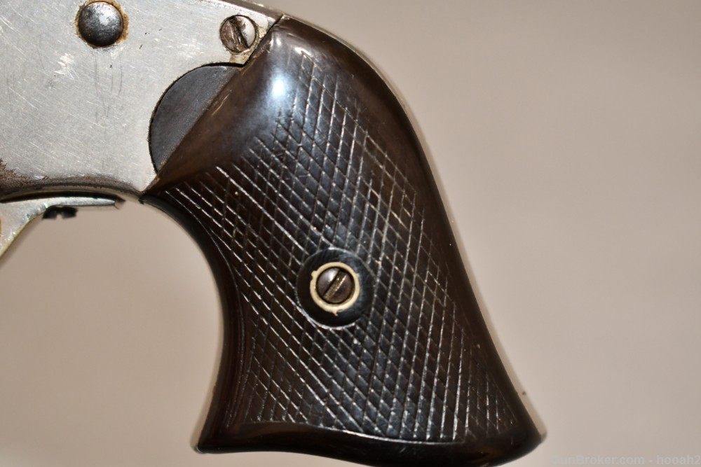 Antique Remington Rider Pocket Cartridge Revolver 2" 32 Rimfire Nickel-img-8