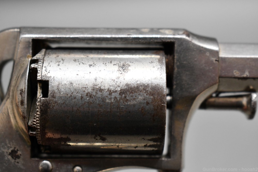 Antique Remington Rider Pocket Cartridge Revolver 2" 32 Rimfire Nickel-img-6