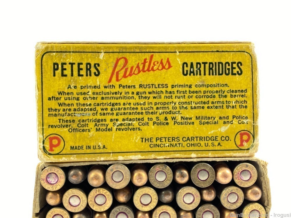 Peters .38 Special Metal Point Bullet Vintage FULL Box-img-2