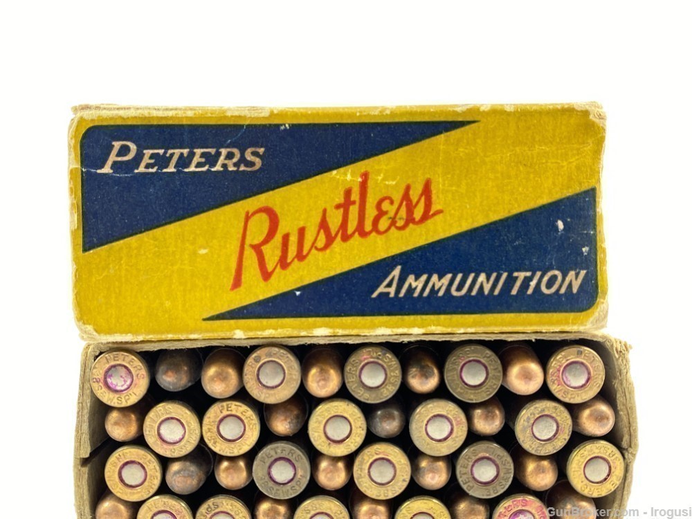 Peters .38 Special Metal Point Bullet Vintage FULL Box-img-3