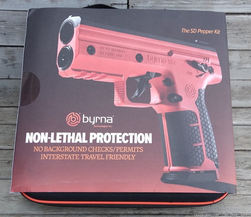 Byrna SD Kinetic CO2 Pistol w/Spice Projectiles 300 ft per sec /EZ PAY $35-img-1