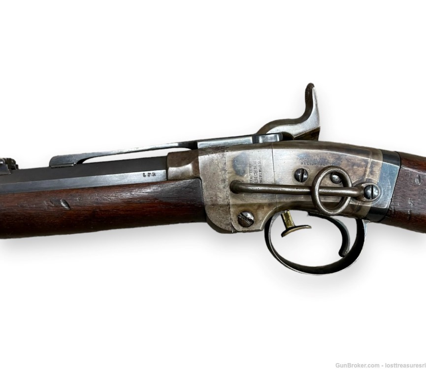 Civil War Smith's Top Break Flintlock Black Powder Carbine-img-1