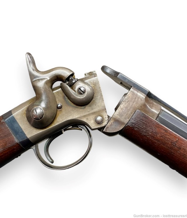 Civil War Smith's Top Break Flintlock Black Powder Carbine-img-11