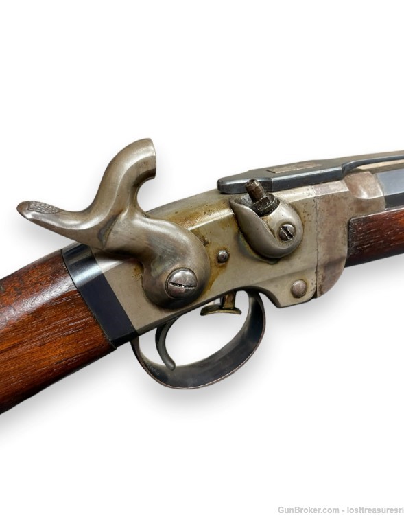 Civil War Smith's Top Break Flintlock Black Powder Carbine-img-10