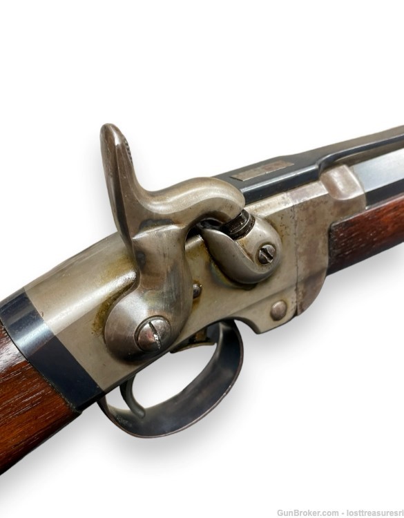 Civil War Smith's Top Break Flintlock Black Powder Carbine-img-9