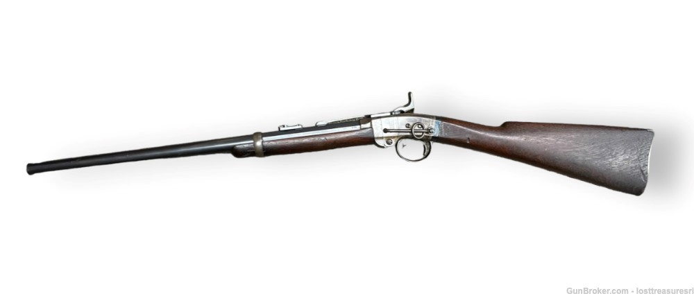 Civil War Smith's Top Break Flintlock Black Powder Carbine-img-0