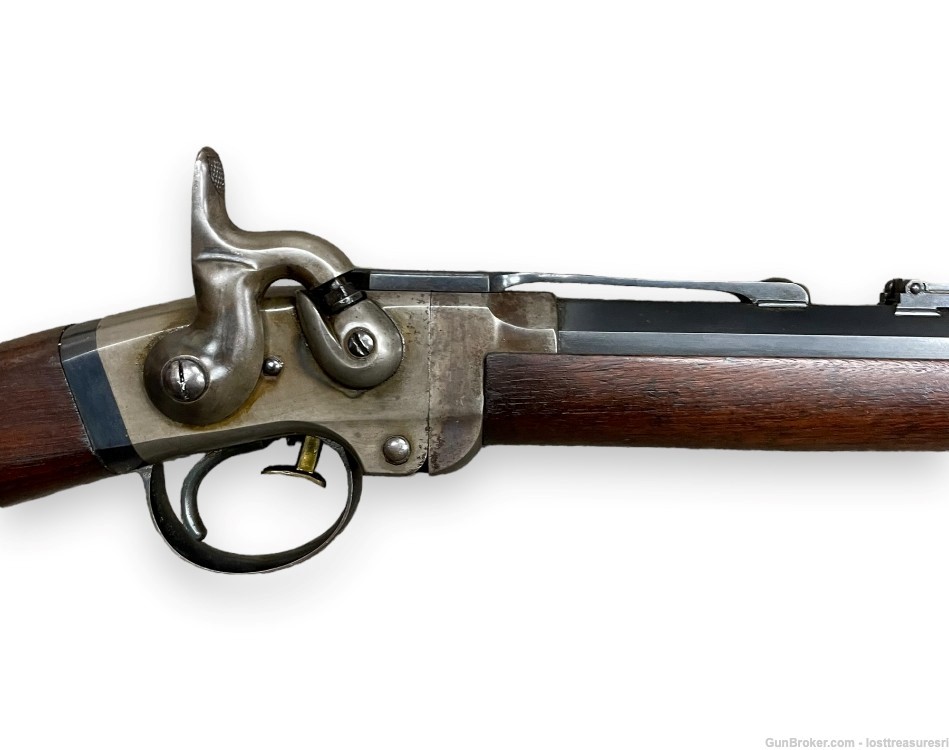 Civil War Smith's Top Break Flintlock Black Powder Carbine-img-8