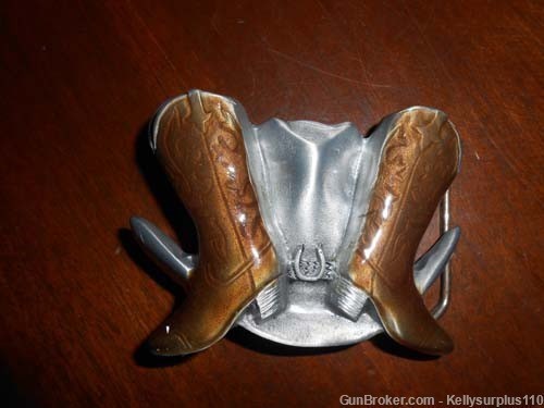 Boots & Hat Belt Buckle - GA425-img-0