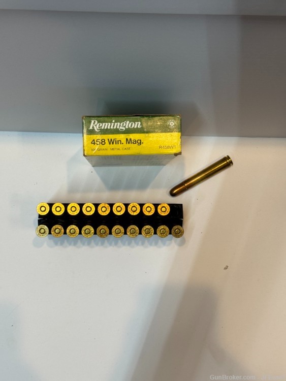 Remington .458 Win Mag 500Gr. Metal Case-img-0