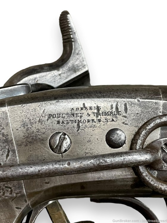 Smith 1857 50 cal Black Powder Flintlock Top Break Rifle-img-10