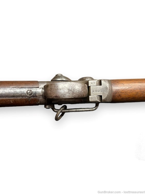 Smith 1857 50 cal Black Powder Flintlock Top Break Rifle-img-15
