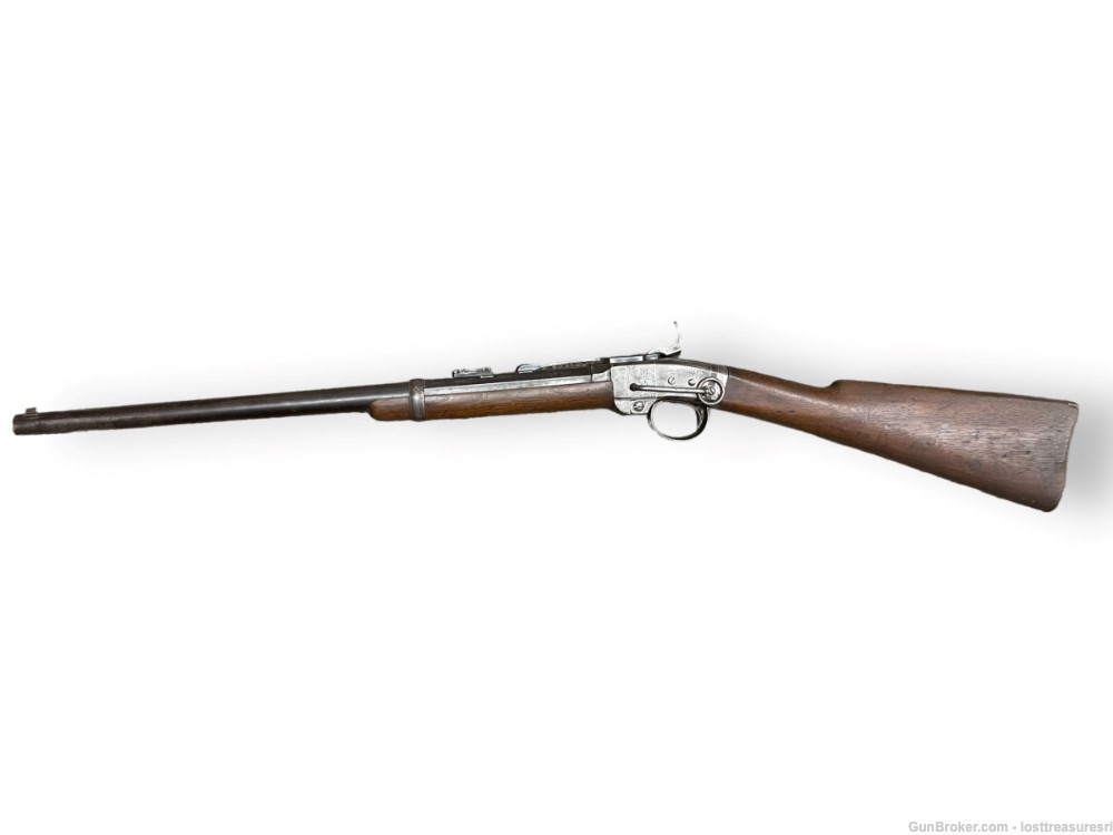 Smith 1857 50 cal Black Powder Flintlock Top Break Rifle-img-7