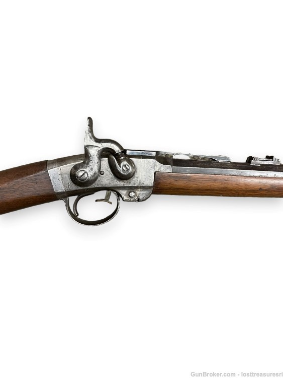 Smith 1857 50 cal Black Powder Flintlock Top Break Rifle-img-1