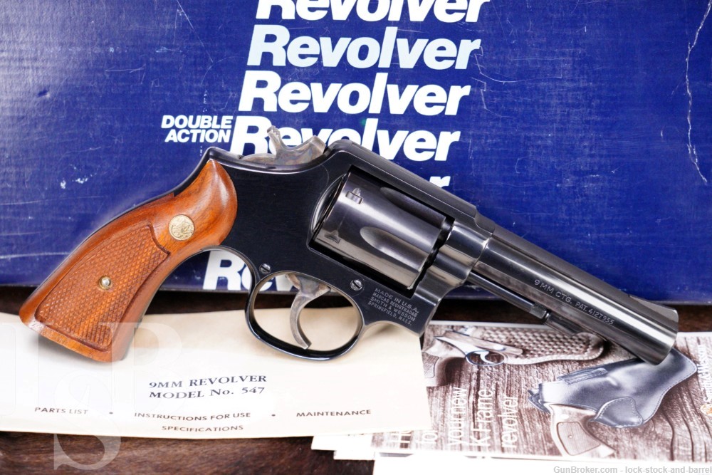 Smith & Wesson S&W Model 547 M&P 9mm 4" Double Action Revolver 1983-img-0