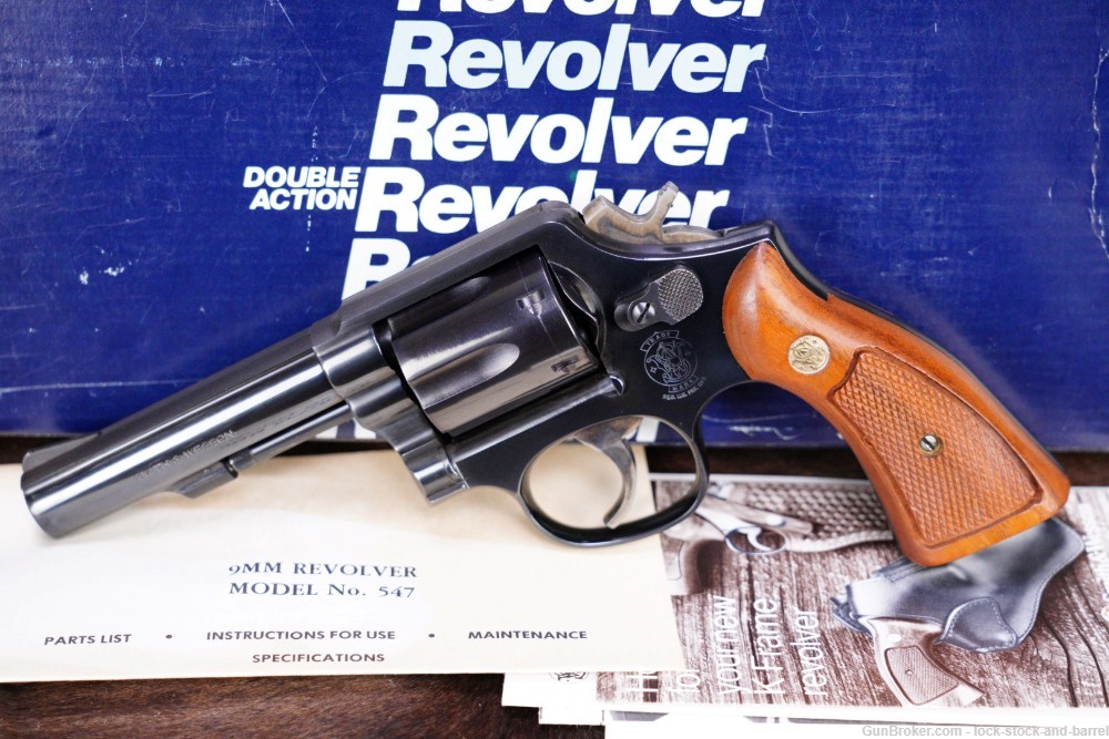 Smith & Wesson S&W Model 547 M&P 9mm 4" Double Action Revolver 1983-img-3