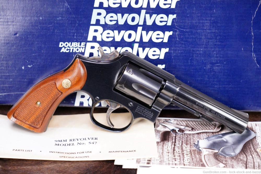 Smith & Wesson S&W Model 547 M&P 9mm 4" Double Action Revolver 1983-img-2