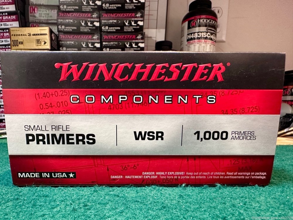 1000 Winchester WSR Small Rifle Primers-img-0