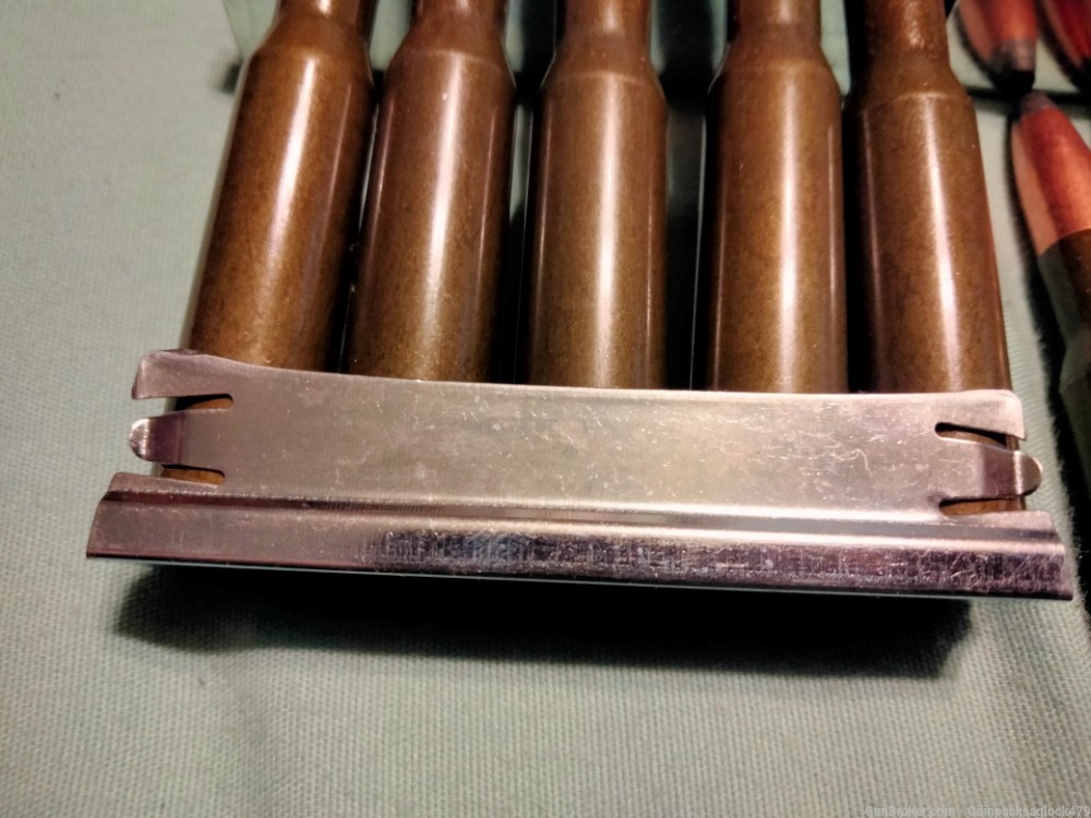 Wolf 7.62x54r 200 grain softpoints 145 rounds on brand new stripper clips -img-1