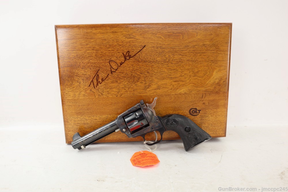 Rare Very Nice Colt New Frontier .22 LR John Wayne Commemorative Revolver -img-0